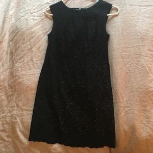 Black lace LOFT shift dress